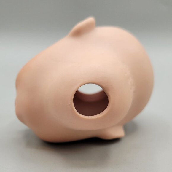 Porcelain Doll Head Brown Glass Eyes Painted Features - Picture 4 of 7